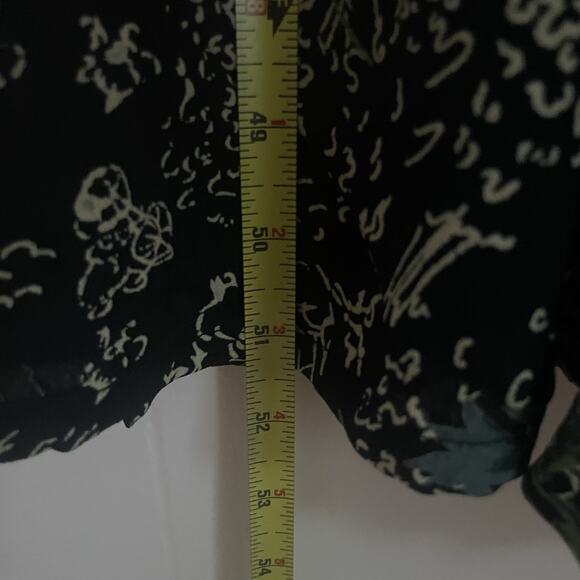 Vintage Dark Floral Maxi Dress NWT L India 100% Rayon Cottagecore Boho Romantic - Picture 8 of 9